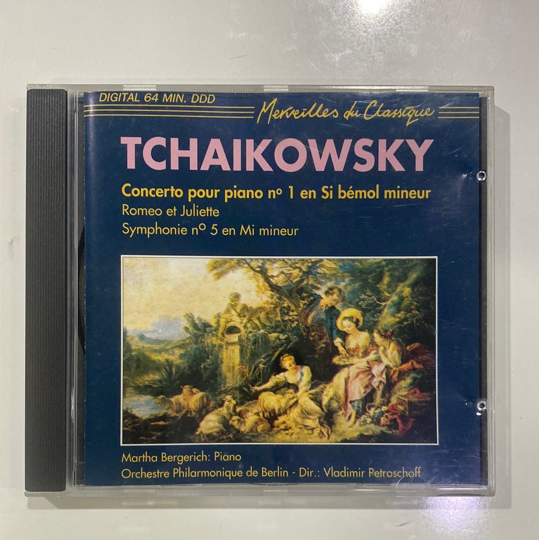 ซีดี Pyotr Ilyich Tchaikovsky, Martha Bergerich, Berliner Festspielorchester Dir./Cond.: Vladimir Petroschoff - Klavierkonzert Nr. 1 = Piano Concerto No. 1 / Romeo Und Julia = Romeo And Juliet / Finale 5. Symphonie = Finale Symphony No. 5 (CD) (VG)