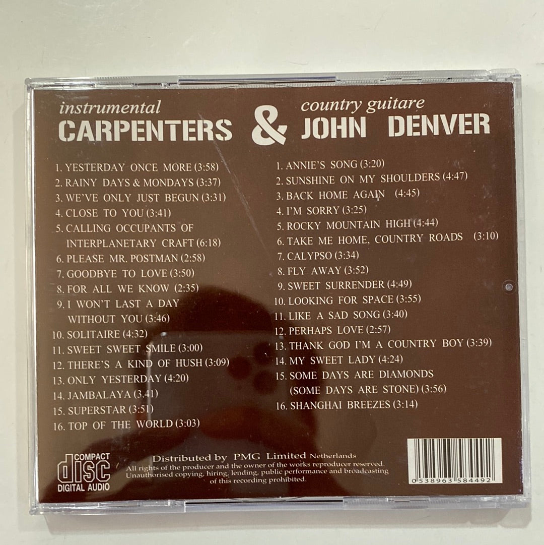 ซีดี The Music Of Instrumental Carpanters & Country Guitare John Denver (CD) (NM)