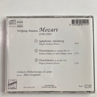 ซีดี Wolfgang Amadeus Mozart - Symphonie "Salzbourg" / Divertimentos KV 137 & 138 CD NM or M-