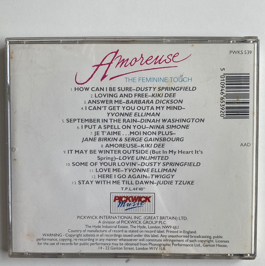 ซีดี Various - Amoreuse - The Feminine Touch (CD) (VG+)