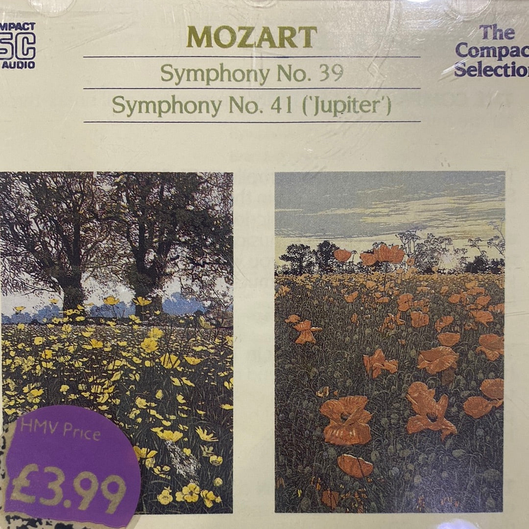 ซีดี Wolfgang Amadeus Mozart - Symphony No.39 & No.41 (Jupiter) (CD) (NM or M-)