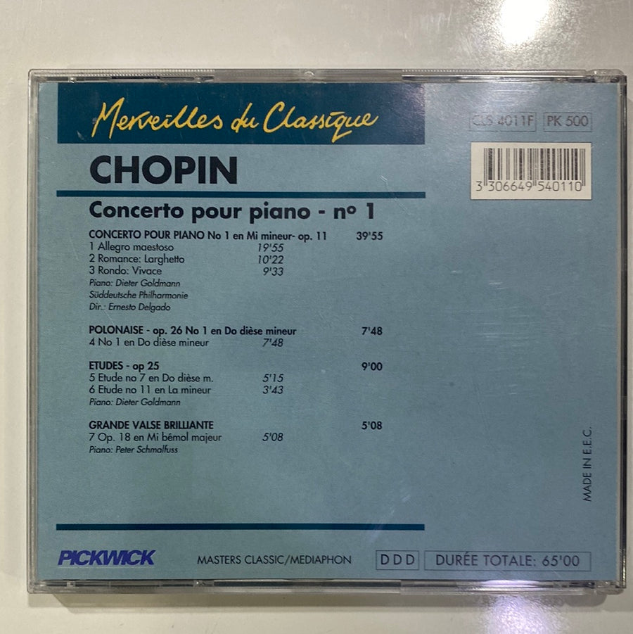 ซีดี Frédéric Chopin - Concerto Pour Piano N°1 CD VG