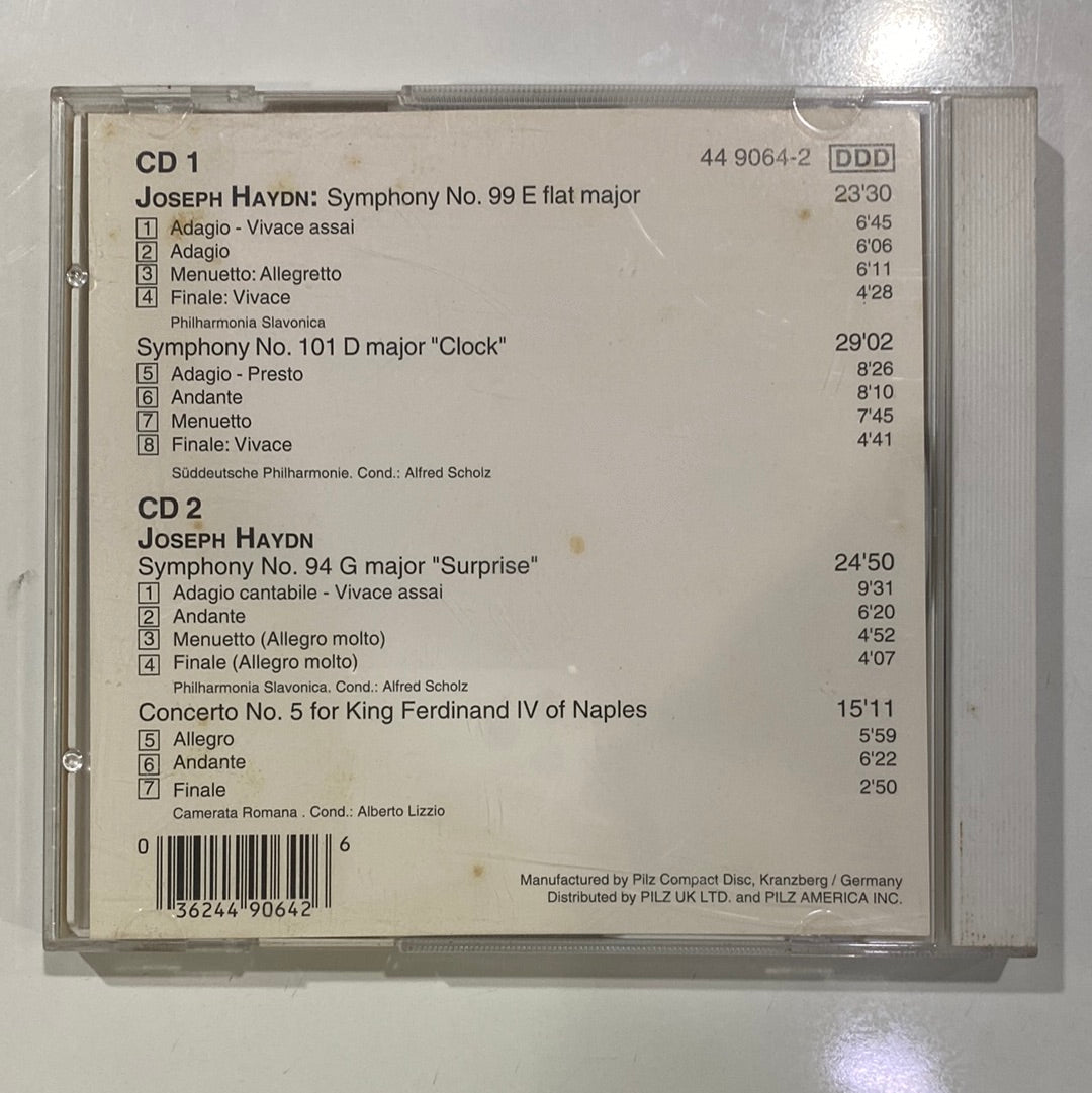 ซีดี Joseph Haydn - Symphony No. 99 & 101 "Clock" – Symphony No. 94 "Surprise" CD NM or M-