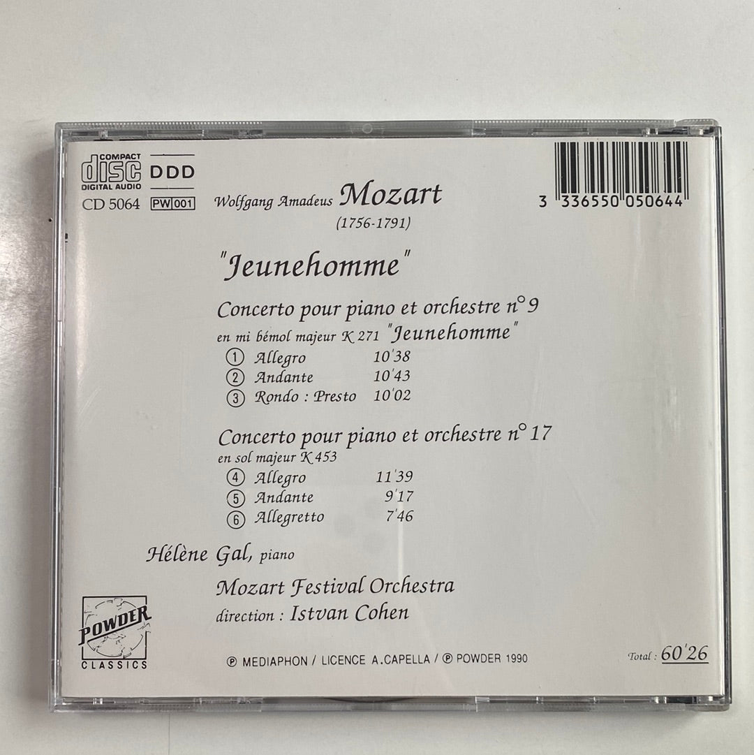 ซีดี Wolfgang Amadeus Mozart - Mozart Festival Orchestra 2 - Istvan Cohen - "Jeunehomme" Concerto Pour Piano Et Orchestre Nº 9 CD NM or M-