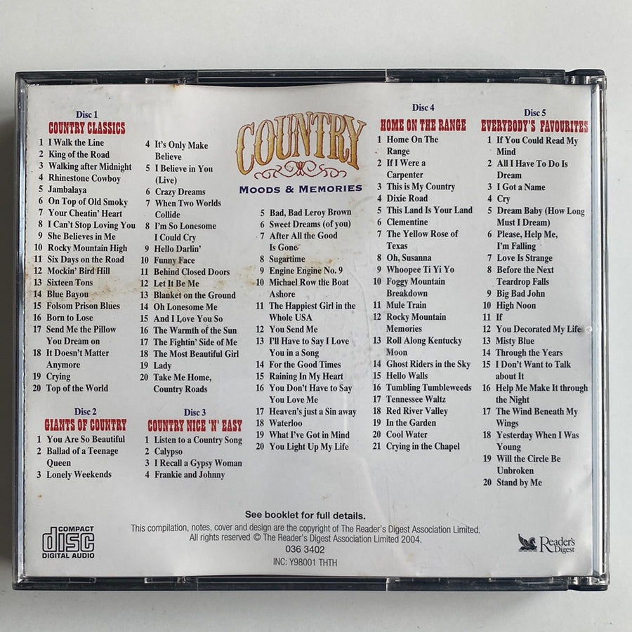 ซีดี Various - Country Mood & Memories CD NM