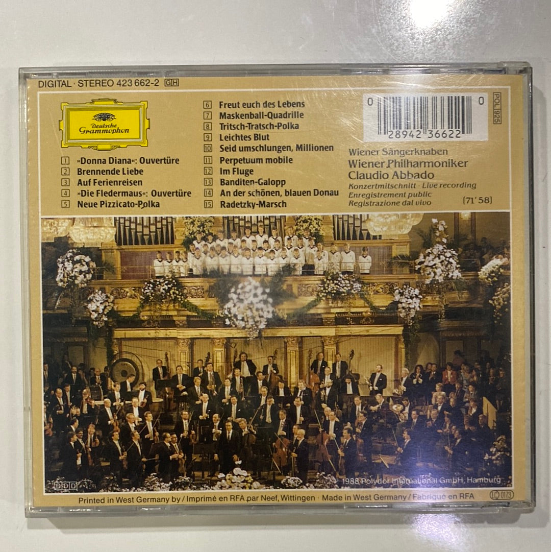 ซีดี Wiener Philharmoniker, Claudio Abbado - Neujahrskonzert 1988 (CD) (VG)