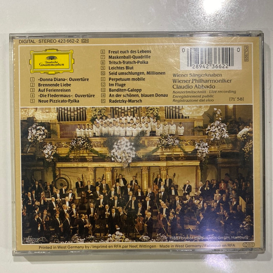 ซีดี Wiener Philharmoniker, Claudio Abbado - Neujahrskonzert 1988 CD VG