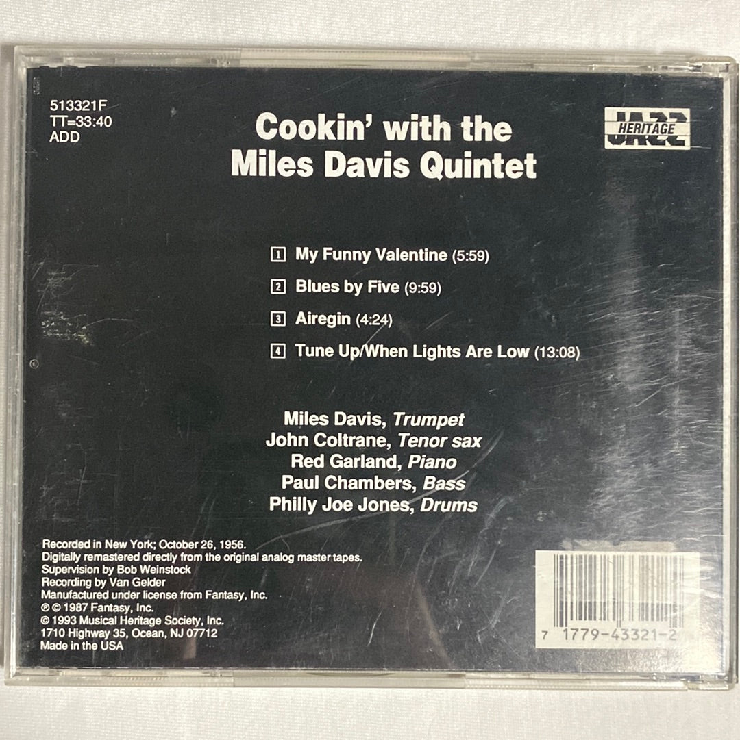 ซีดี The Miles Davis Quintet - Cookin' With The Miles Davis Quintet (CD) (VG+)