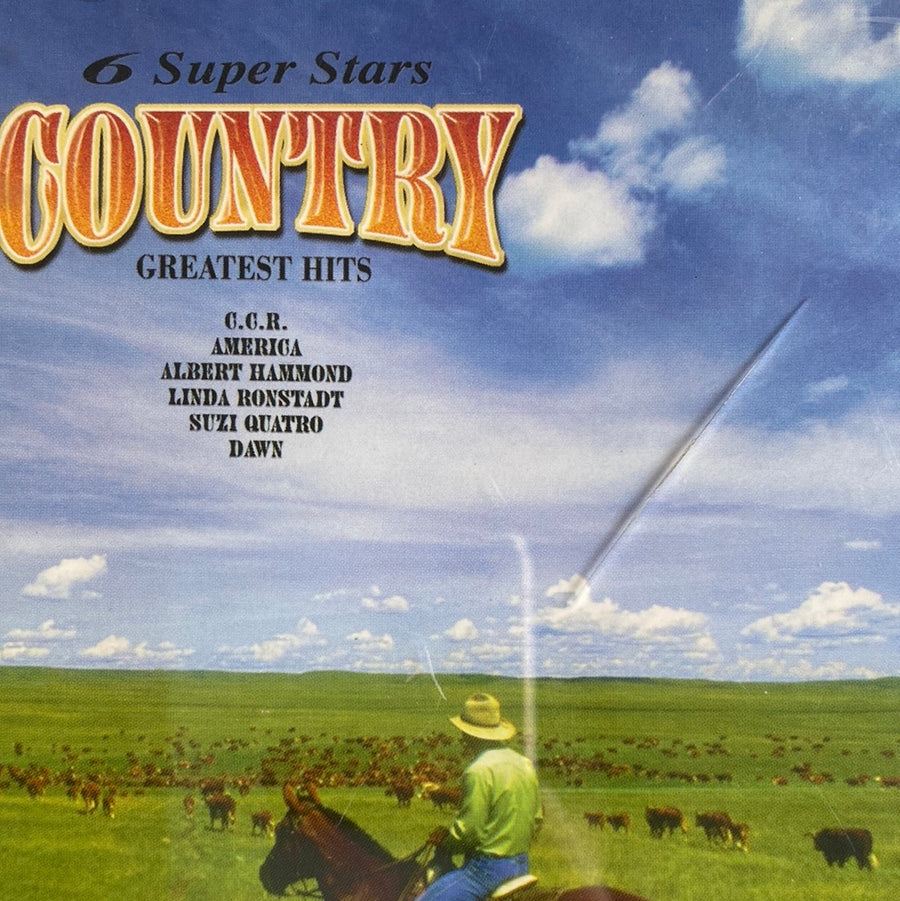 Various - 6 Super Stars Country Greatest Hits (CD)(VG)