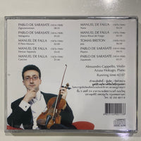 ซีดี Alessandro Cappello & Azusa Hokugo - Spanish Works For Violin And Piano CD VG+