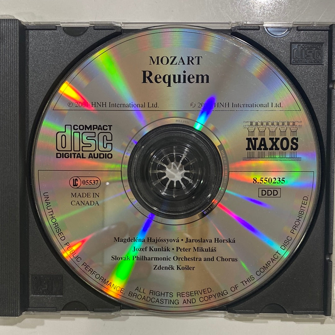 ซีดี Wolfgang Amadeus Mozart - Slovak Philharmonic Orchestra, Slovak Philharmonic Chorus, Zdeněk Košler - Requiem (CD) (VG)