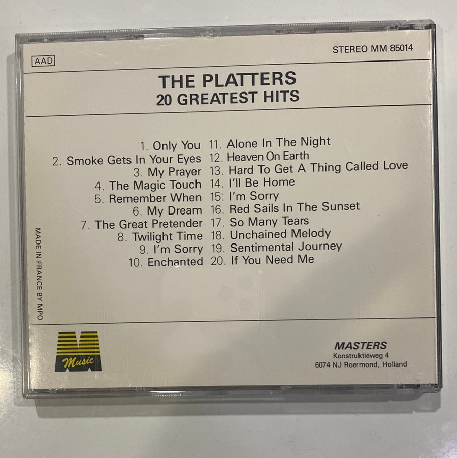 ซีดี The Platters - 20 Greatest Hits (CD) (NM or M-)