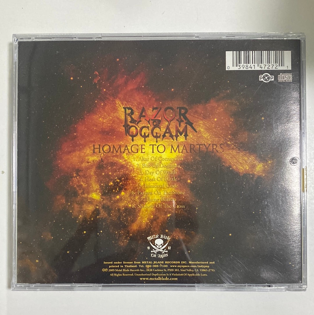 Razor Of Occam - Homage To Martyrs (CD) (VG+)