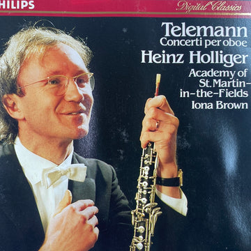 Georg Philipp Telemann - Heinz Holliger, The Academy Of St. Martin-in-the-Fields, Iona Brown - Concerti Per Oboe (CD) (G)