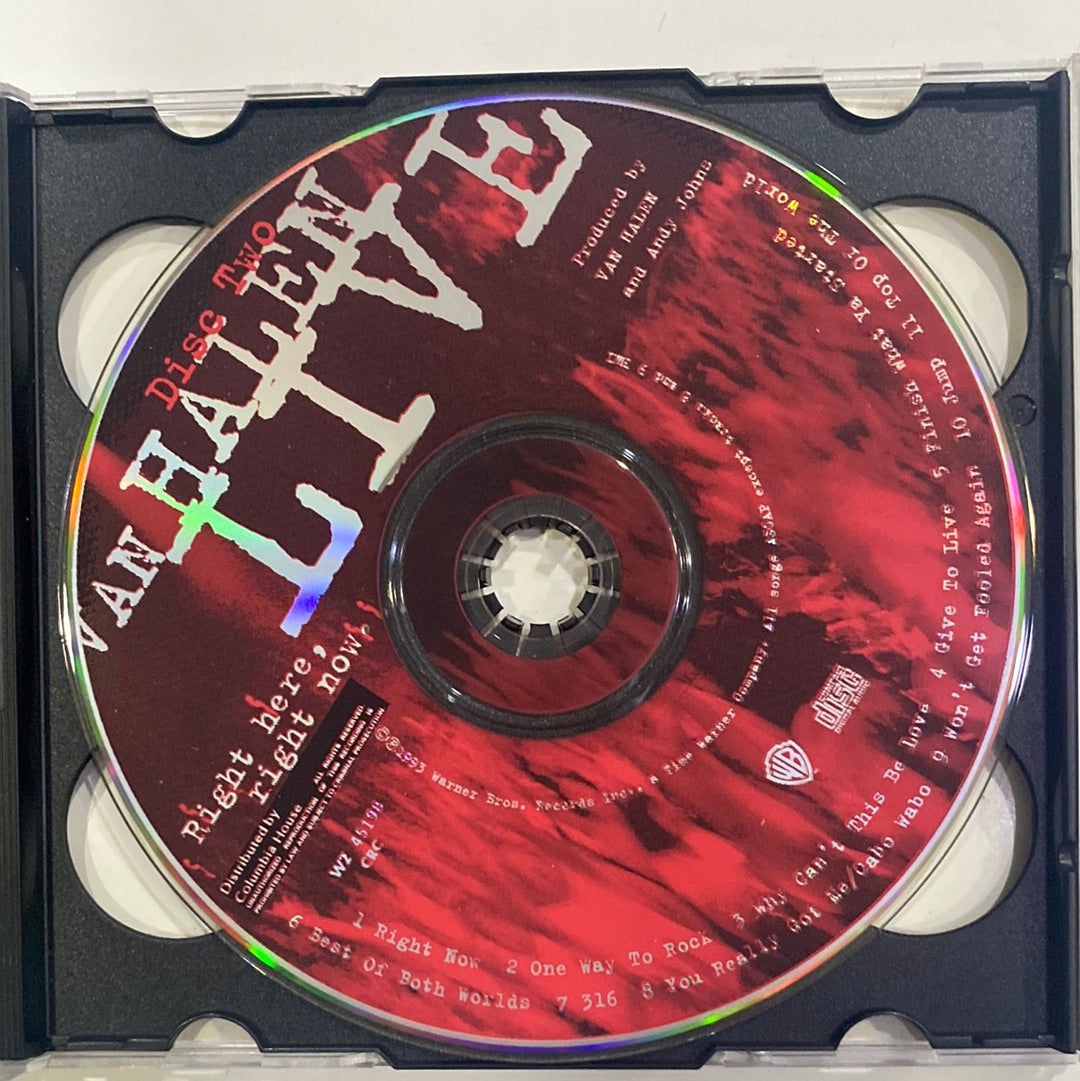 Van Halen - Live: Right Here, Right Now. (CD) (NM or M-)