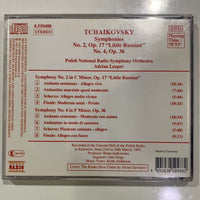 Pyotr Ilyich Tchaikovsky - Polish National Radio Symphony Orchestra, Adrian Leaper - Symphonies No. 2, Op. 17 "Little Russian" / No. 4, Op. 36 (CD) (NM or M-)