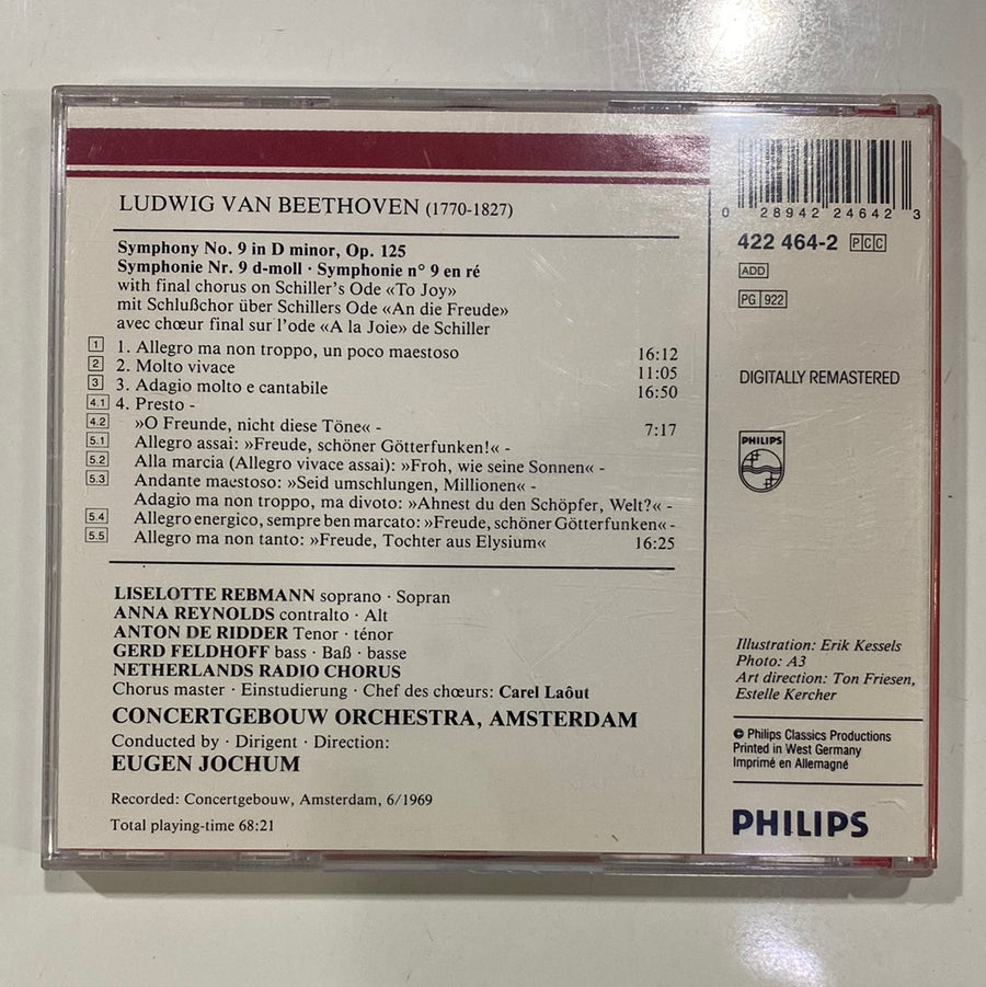 ซีดี Ludwig van Beethoven, Concertgebouworkest, Eugen Jochum - Symphony No. 9 «Choral»  (CD) (VG)