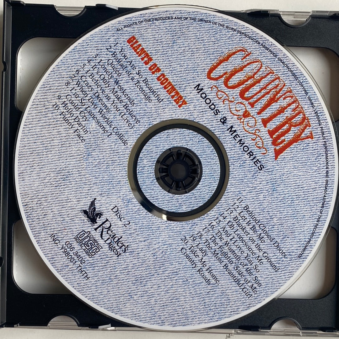 ซีดี Various - Country Mood & Memories (CD)(NM)