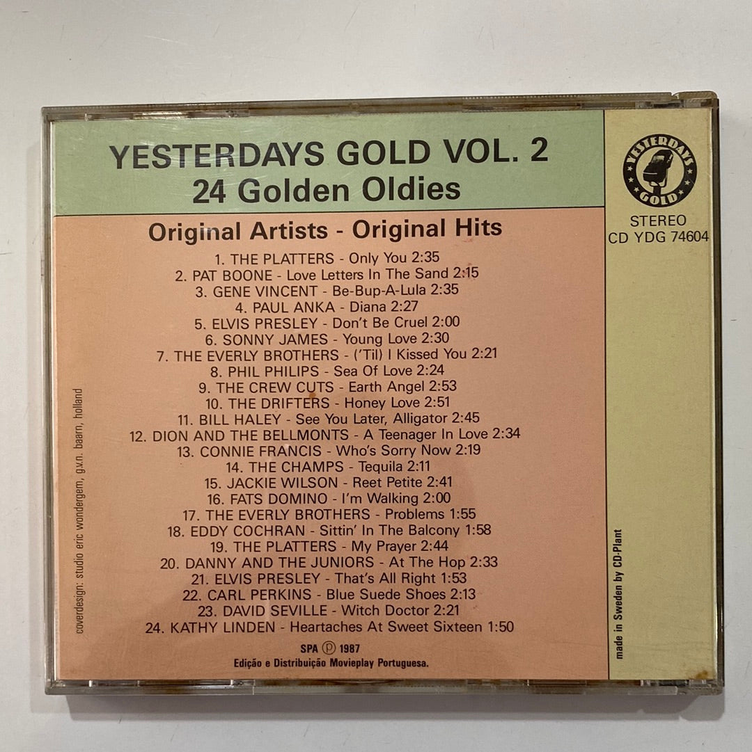 ซีดี Various - Yesterdays Gold Vol. 2 24 Golden Oldies CD VG+