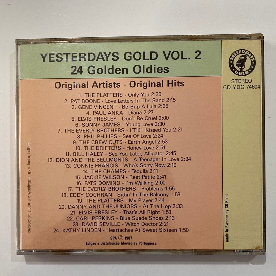 ซีดี Various - Yesterdays Gold Vol. 2 (24 Golden Oldies) (CD) (VG+)