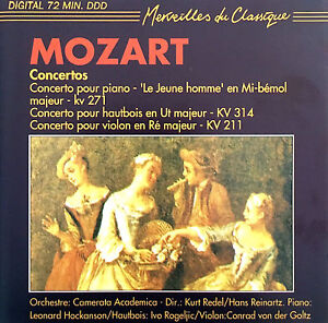 ซีดี Wolfgang Amadeus Mozart - Concertos (CD) (VG+)